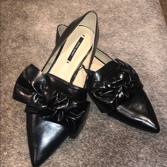 Zara Shoes - NWT ZARA Bow Flats